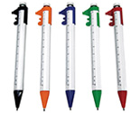 Plactic Ball Pen with Caliber Ruler