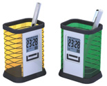 Pen Holder with LCD Clock - 8024