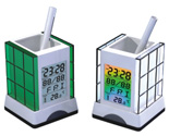Pen holder with seven-colors calendar - 8026